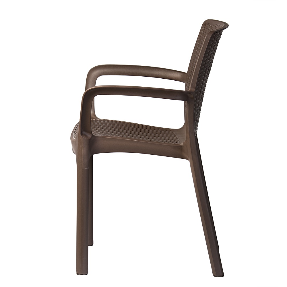 Riviera garden chair – brown rattan-effect | Bankietowo.eu | Riwiera-brazowe-krzeslo_0186jpg
