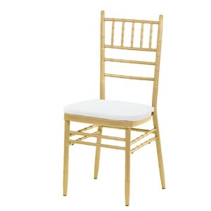 American Chiavari wedding chair with cushion – gold