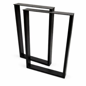 Metal legs, 50x72cm, for a square loft-style desk – 2 pieces