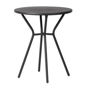 Round garden table, 60 cm diameter, black
