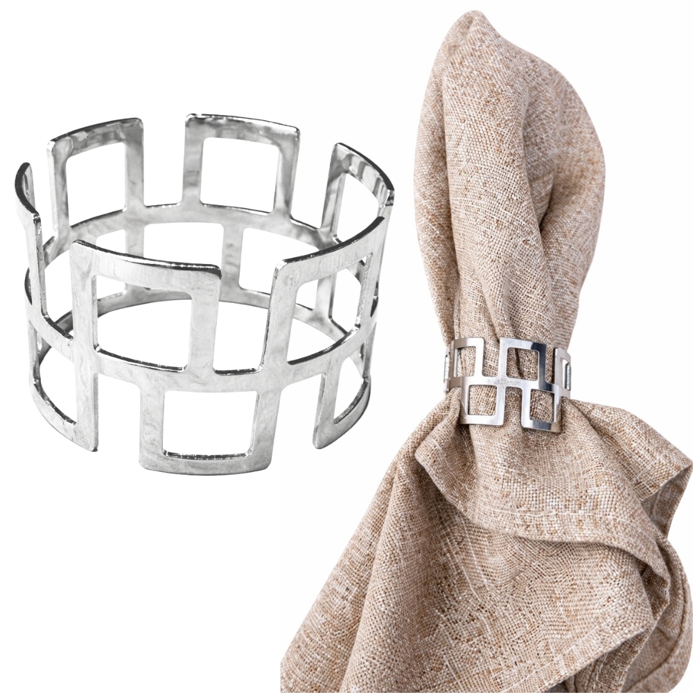 Steel napkin ring – silver, model: 0827-ARP | Bankietowo.eu | 12jpg