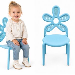 Kwiatuszek children's chair – blue