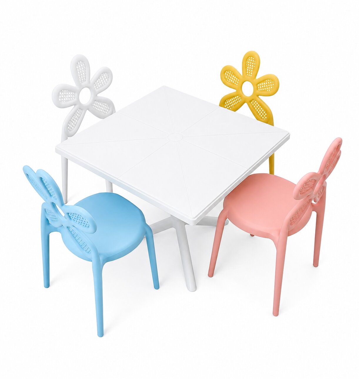 Kwiatuszek children’s chair – blue | Bankietowo.eu | krzeslo-dla-dzieci-kwiatuszek-rozowe-7-2jpg