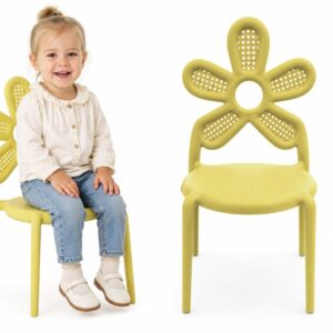 Kwiatuszek children's chair – yellow