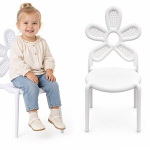 Kwiatuszek children's chair – white