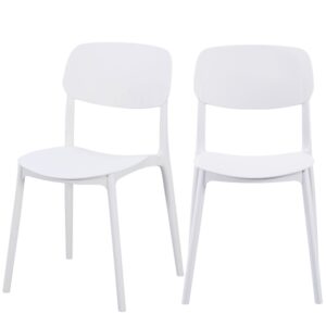 Linea white café and restaurant chair