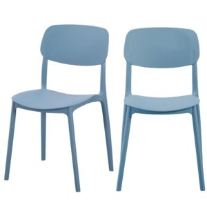 Linea blue outdoor café chair