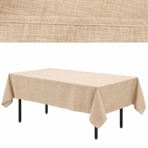 Beige “Boho” linen-effect tablecloth, 280x170cm, for a banquet table | Bankietowo.eu | obrus-imitacja-lnu-1-1jpg