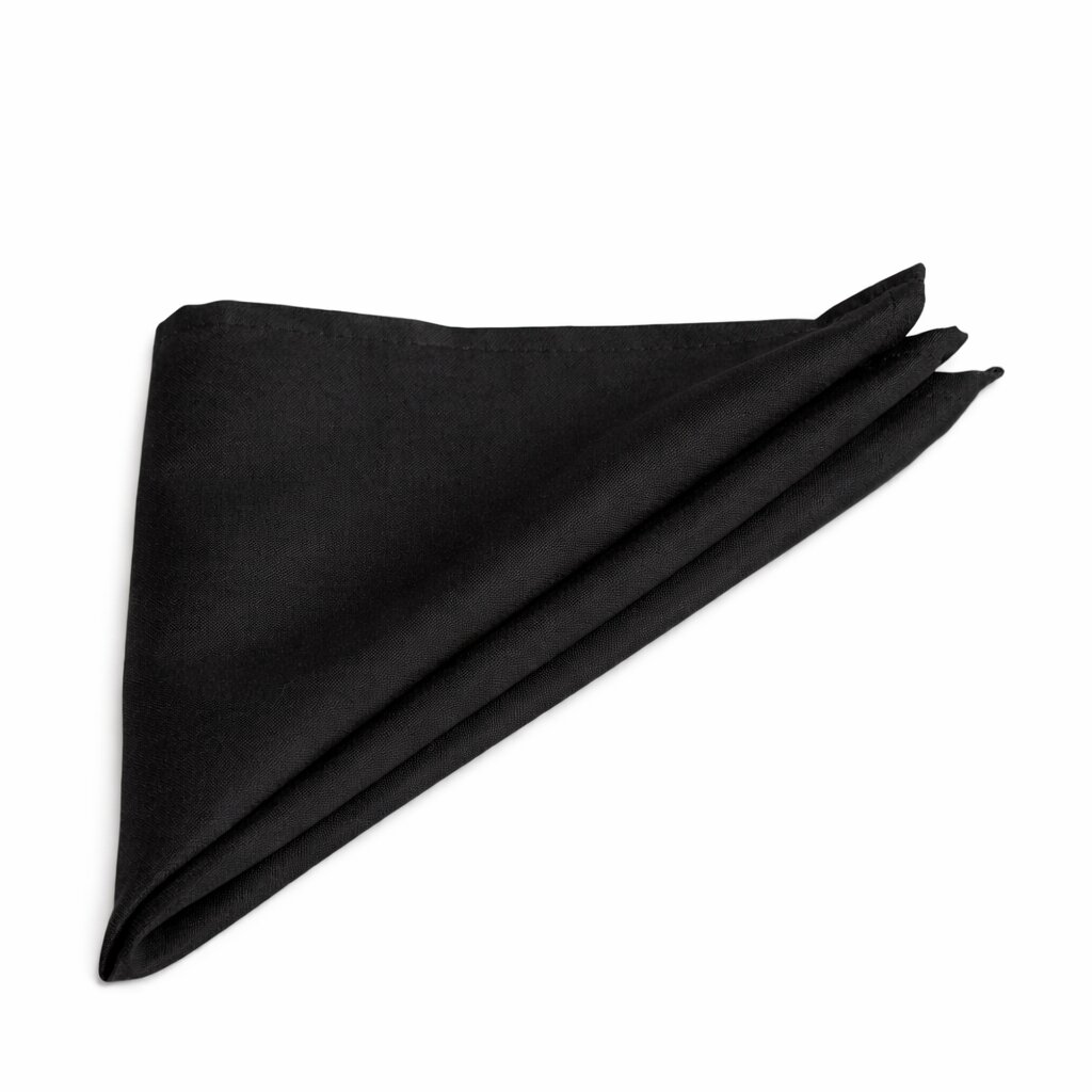 Black cotton banquet napkin, 50×50 cm | Bankietowo.eu | serwetka-bankietowa-bawelniana-czarna-1jpg