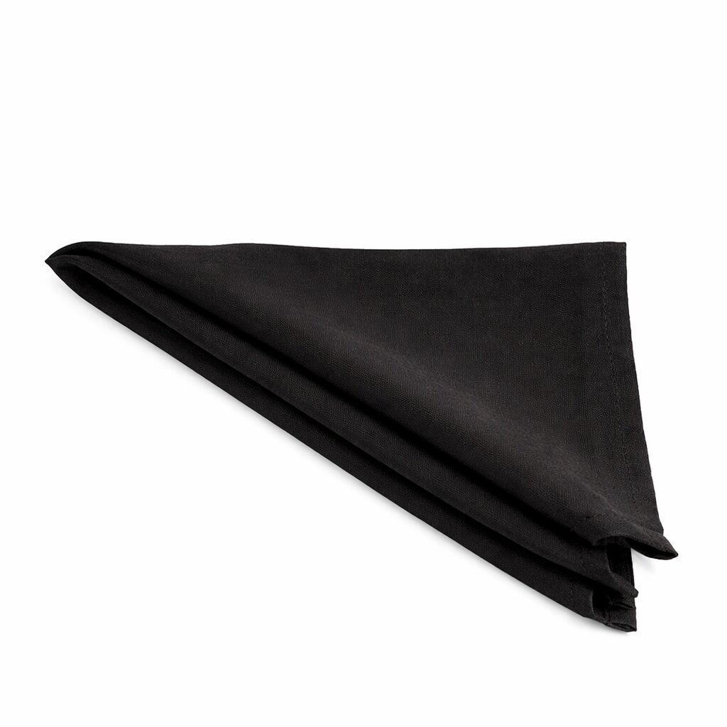 Black cotton banquet napkin, 50×50 cm | Bankietowo.eu | serwetka-bankietowa-bawelniana-czarna-2jpg