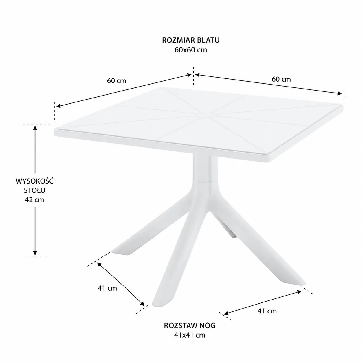 Solo Mini Children’s Table 60x60cm – white | Bankietowo.eu | stolik-solo-dla-dzieci-mini-6jpg