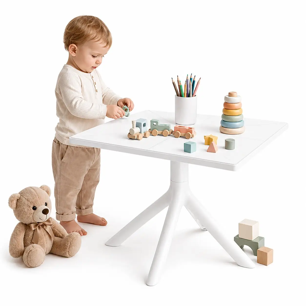 Solo Mini Children’s Table 60x60cm – white | Bankietowo.eu | stolik-solo-dla-dzieci-mini-8jpg