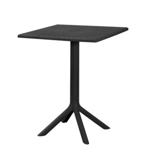 Solo PP outdoor table, 60x60cm – black