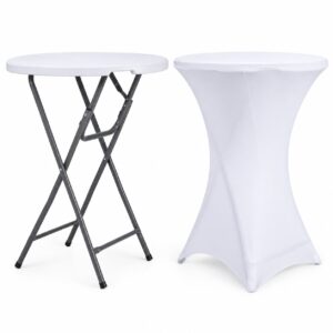 Set – catering cocktail table, 80 x 110 cm, + white cover | Bankietowo.eu b2c9bc2d86d96151bcc7d3c29fc02e23| stolik-koktajlowy-zestaw-pokrowiec-bialyjpg